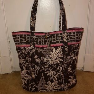 Vera Bradley Imperial Toile Tote (Retired Pattern)
